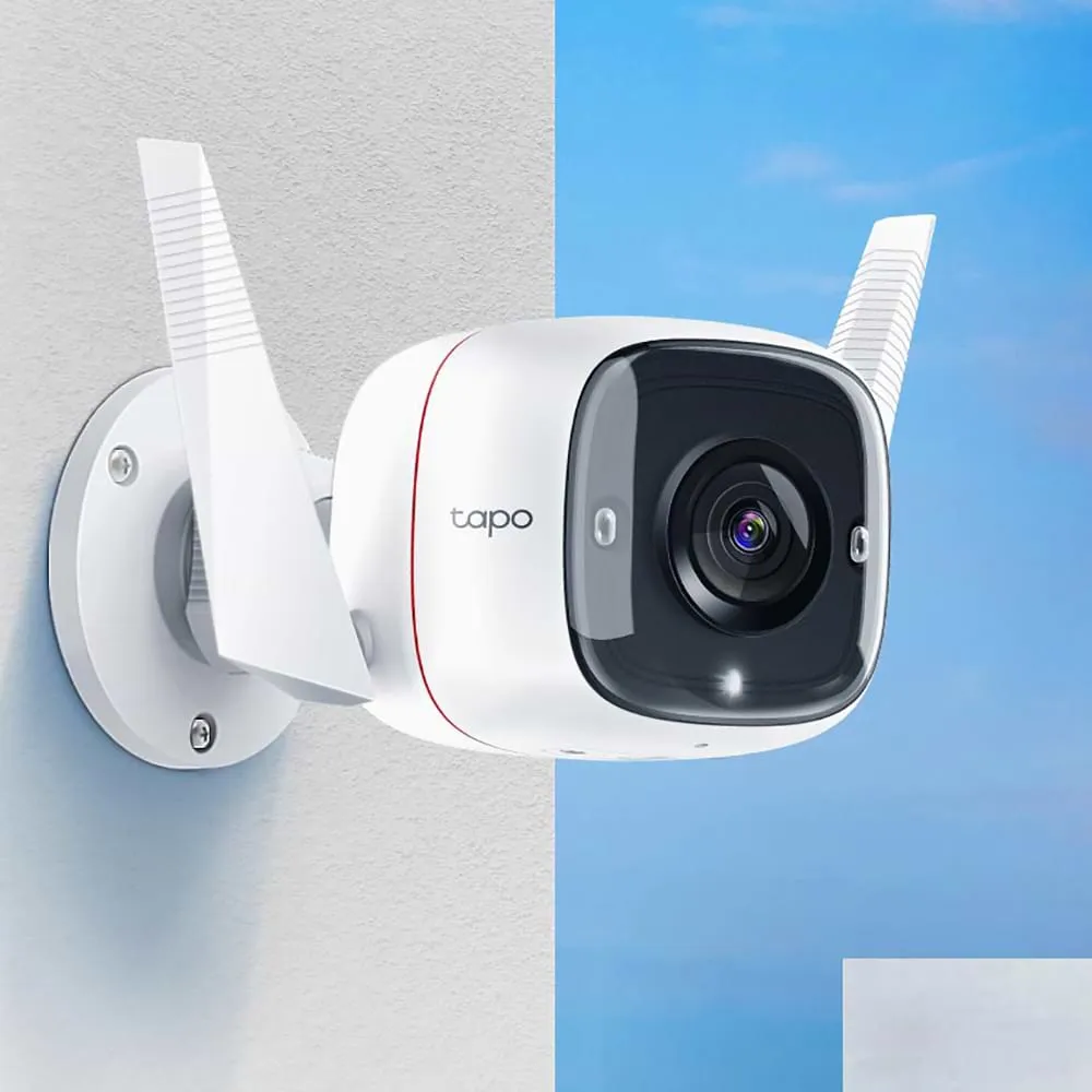 מצלמת אבטחה אלחוטית TP-Link Outdoor Security Tapo C310 V1 - צבע לבן שלוש שנות אחריות ע"י היבואן הרשמי בהוראת קבע