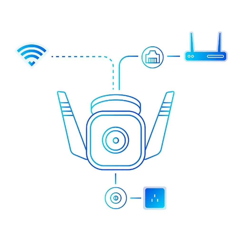 מצלמת אבטחה אלחוטית TP-Link Outdoor Security Tapo C310 V1 - צבע לבן שלוש שנות אחריות ע"י היבואן הרשמי בהוראת קבע