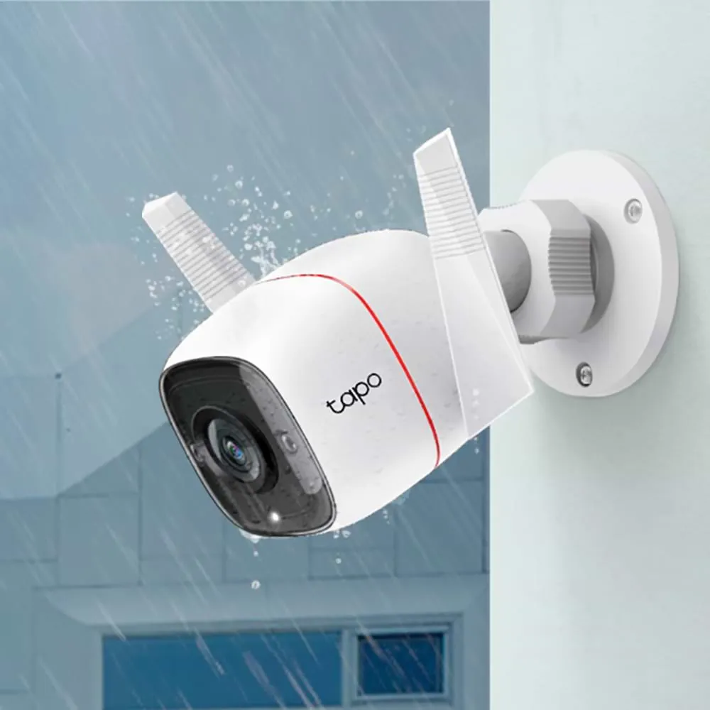 מצלמת אבטחה אלחוטית TP-Link Outdoor Security Tapo C310 V1 - צבע לבן שלוש שנות אחריות ע"י היבואן הרשמי בהוראת קבע