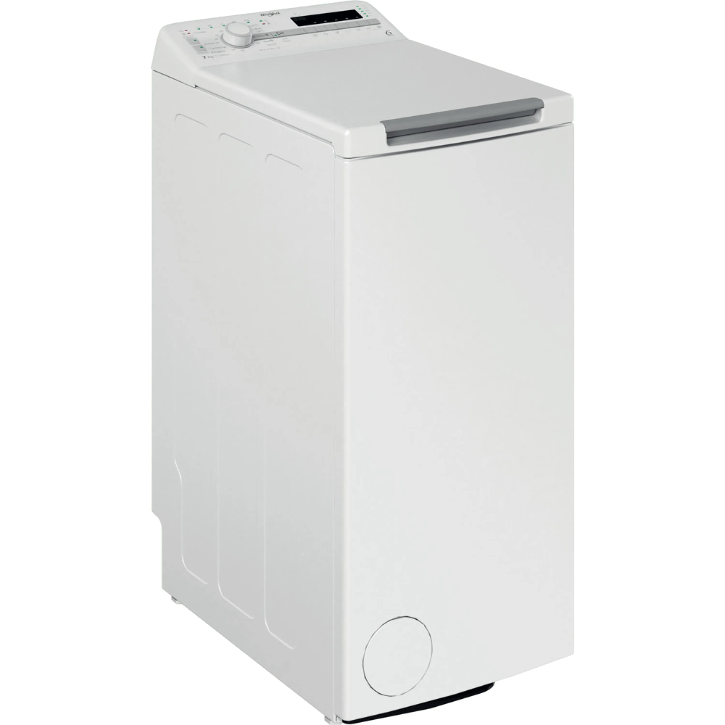 מכונת כביסה פתח עליון 7 ק"ג Whirlpool TDLR 7220SS IL במהירות 1200 סל"ד - צבע לבן אחריות ע"י היבואן הרשמי בהוראת קבע