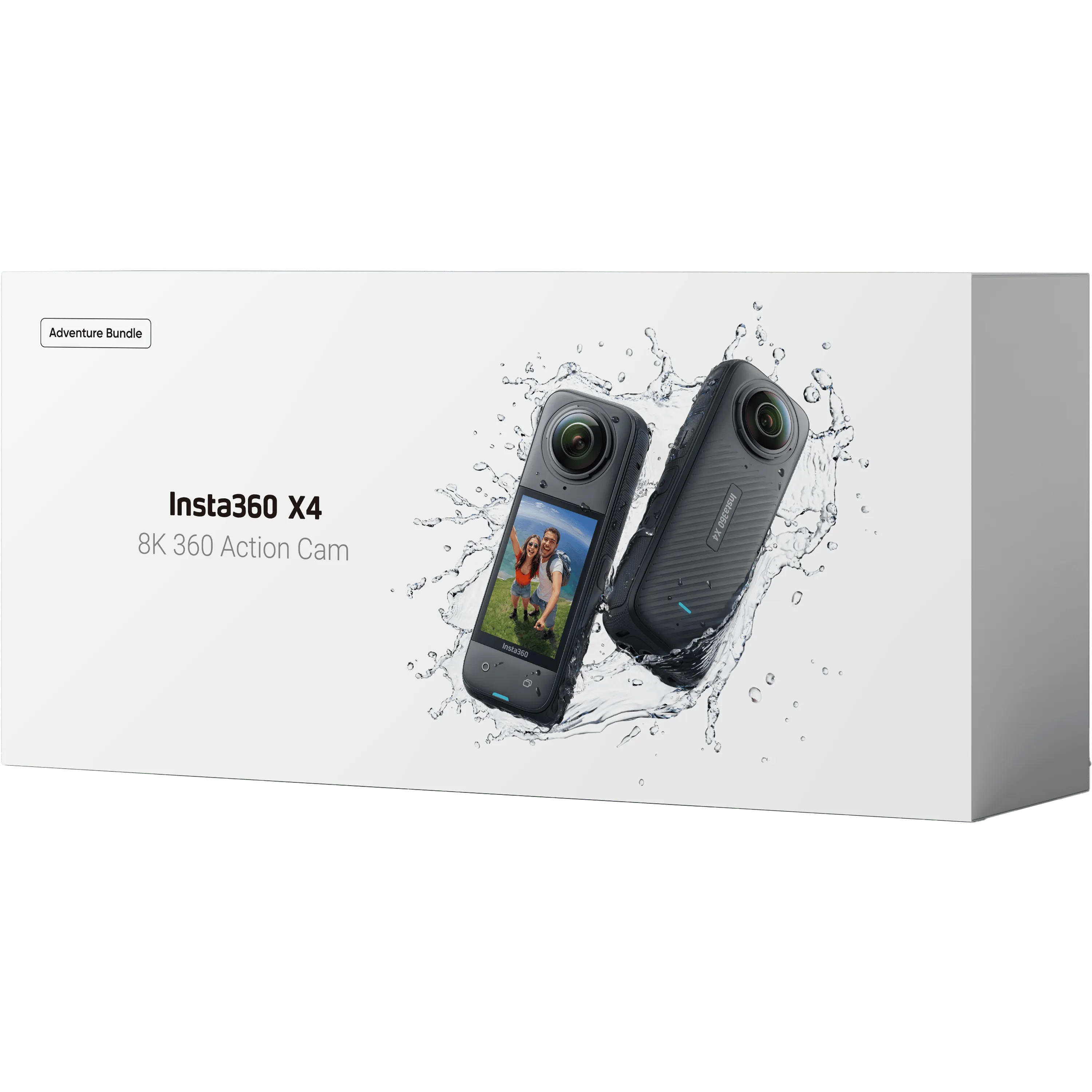 מצלמת אקסטרים עם ערכת אביזרים למטייל 360° Insta360 X4 8K - צבע שחור שנה אחריות ע"י היבואן הרשמי בהוראת קבע