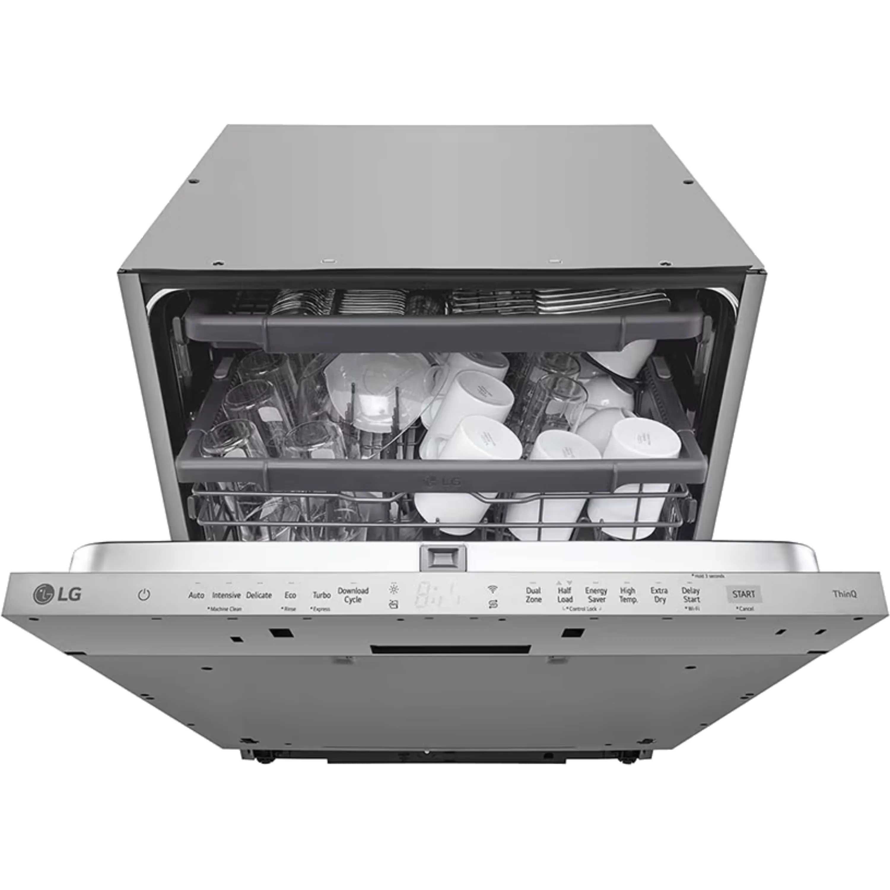 מדיח כלים רחב אינטגרלי מלא 14 מערכות כלים LG DBC513TS - אחריות ע"י היבואן הרשמי בהוראת קבע