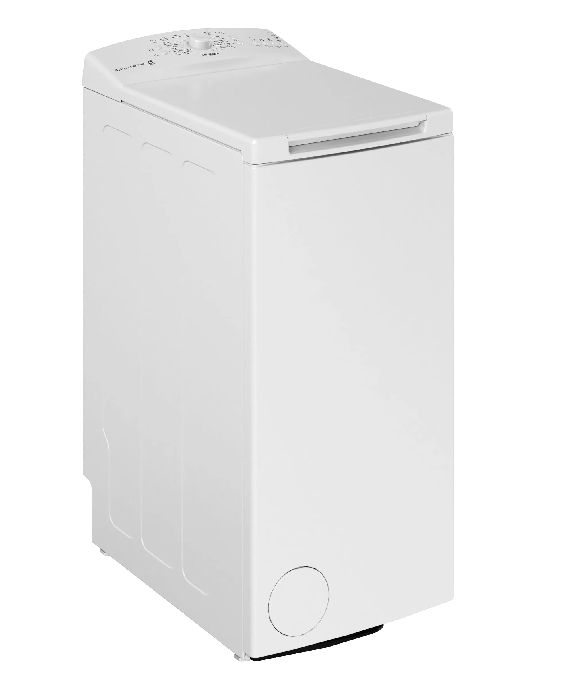 מכונת כביסה פתח עליון 5.5 ק"ג Whirlpool TDLR 55020L IL בהוראת קבע