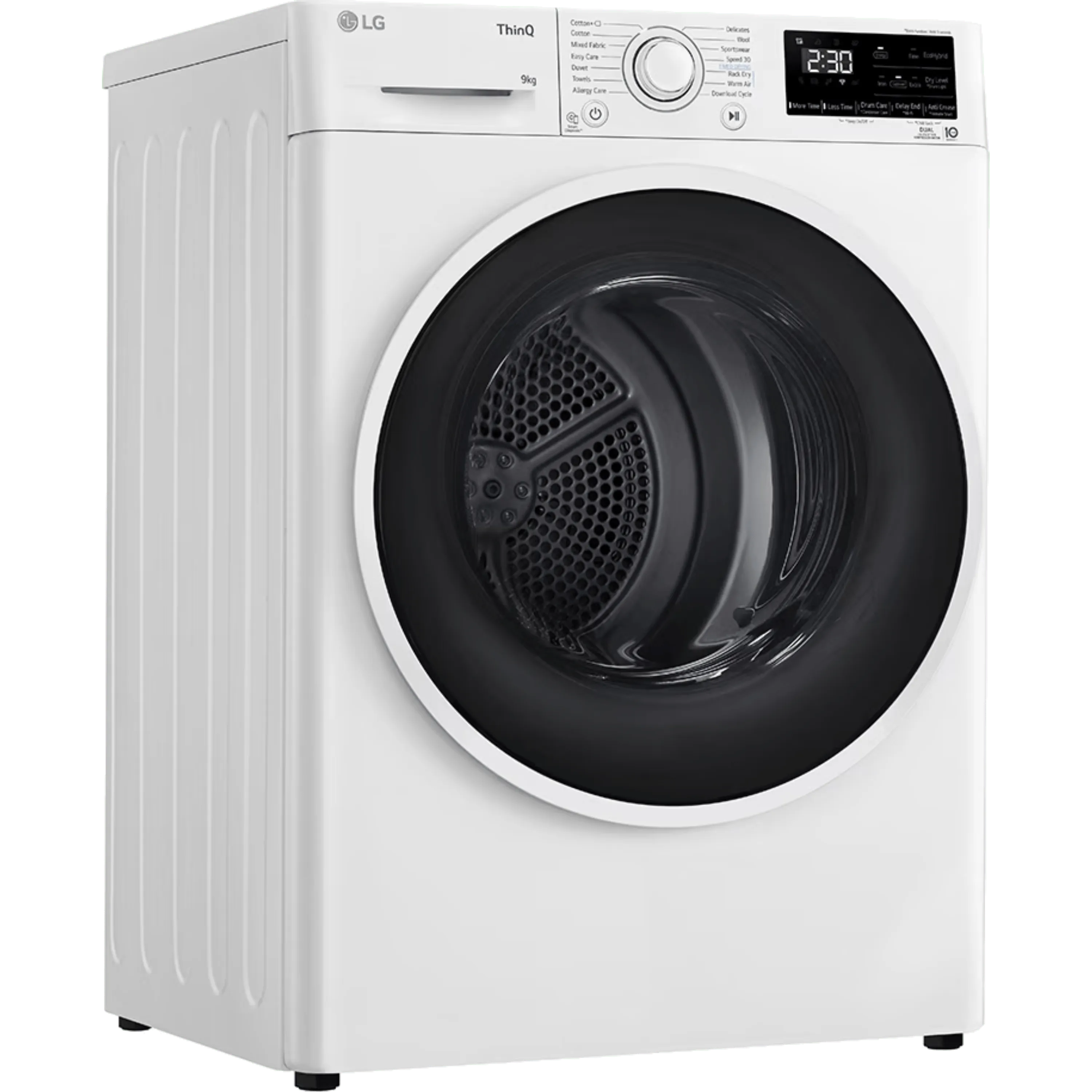 מייבש כביסה קונדנסור 9 ק''ג LG FD1609BD Heat Pump - גימור לבן אחריות ע"י היבואן הרשמי בהוראת קבע