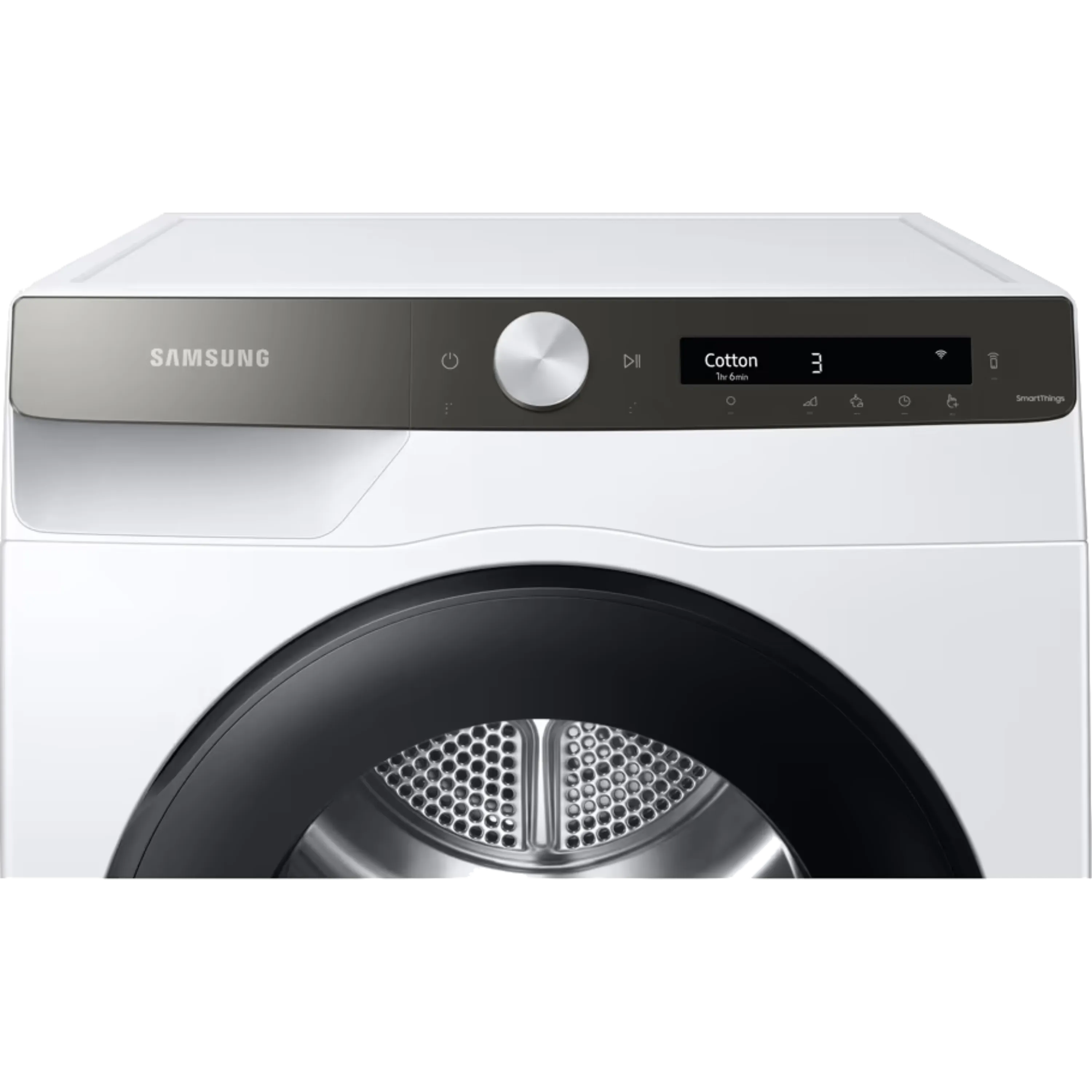 מייבש כביסה פתח חזית 9 ק"ג קונדנסור Samsung DV9ST5241AT Heat Pump - צבע לבן אחריות ע"י סמסונג ישראל בהוראת קבע