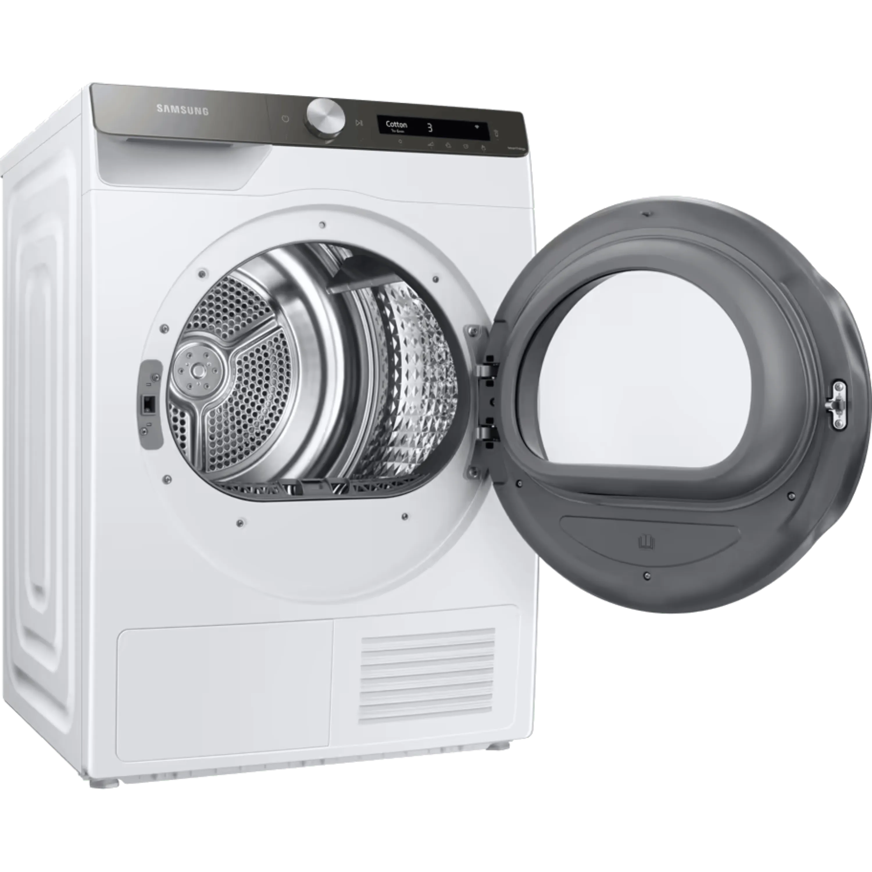 מייבש כביסה פתח חזית 9 ק"ג קונדנסור Samsung DV9ST5241AT Heat Pump - צבע לבן אחריות ע"י סמסונג ישראל בהוראת קבע