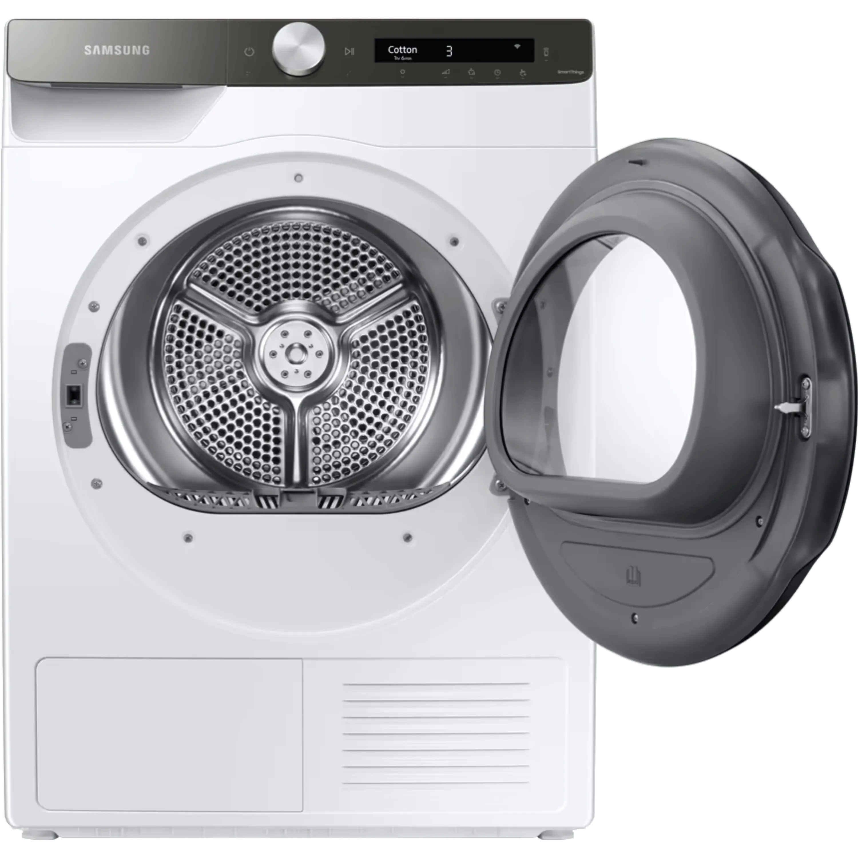 מייבש כביסה פתח חזית 9 ק"ג קונדנסור Samsung DV9ST5241AT Heat Pump - צבע לבן אחריות ע"י סמסונג ישראל בהוראת קבע