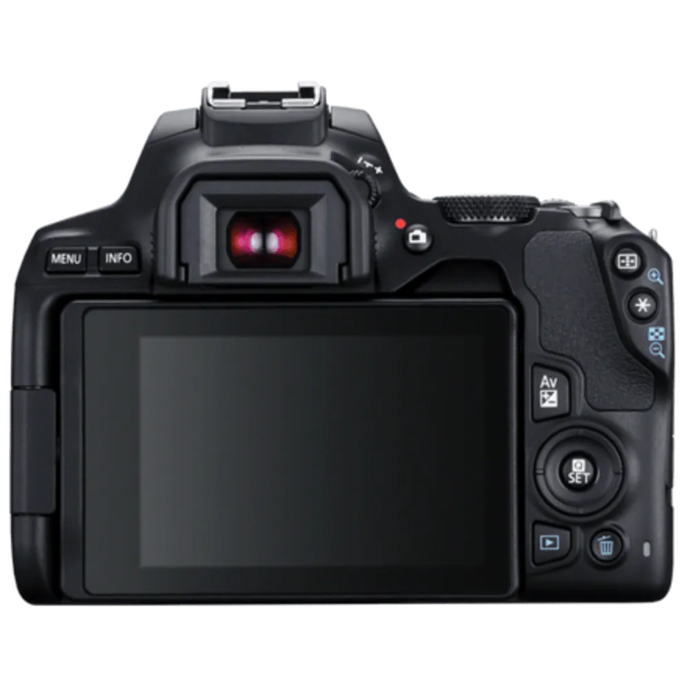 מצלמה דיגיטלית Canon EOS 250D DSLR EF-S 18-55mm f/1.4-5.6 - צבע שחור שלוש שנות אחריות ע"י היבואן הרשמי בהוראת קבע