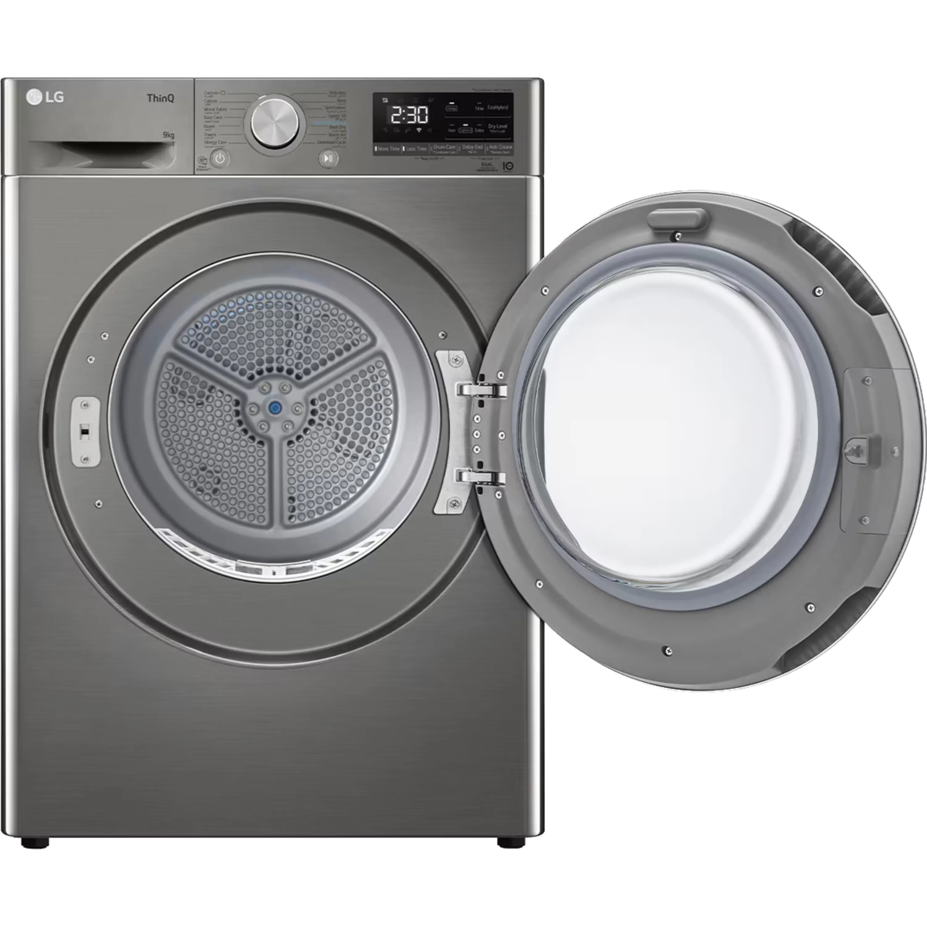 מייבש כביסה 9 ק''ג LG FD1809GB Heat Pump - גימור כסוף אחריות ע"י היבואן הרשמי בהוראת קבע