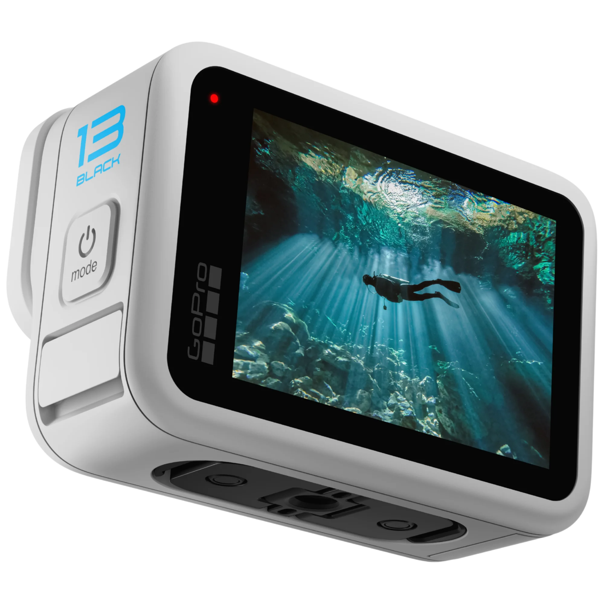 מצלמת אקסטרים GoPro Hero 13 Black - צבע לבן שנתיים אחריות ע"י היבואן הרשמי בהוראת קבע
