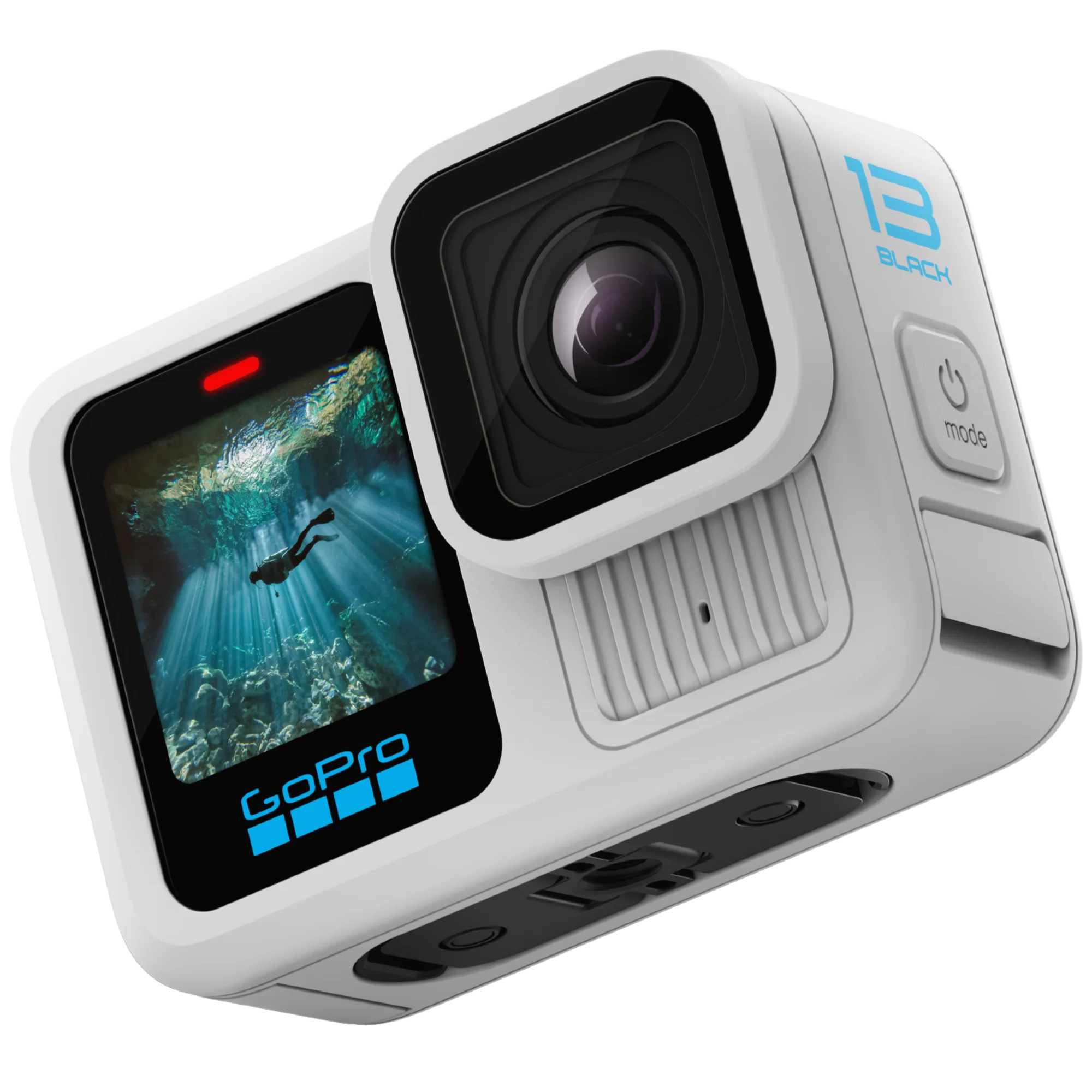 מצלמת אקסטרים GoPro Hero 13 Black - צבע לבן שנתיים אחריות ע"י היבואן הרשמי בהוראת קבע