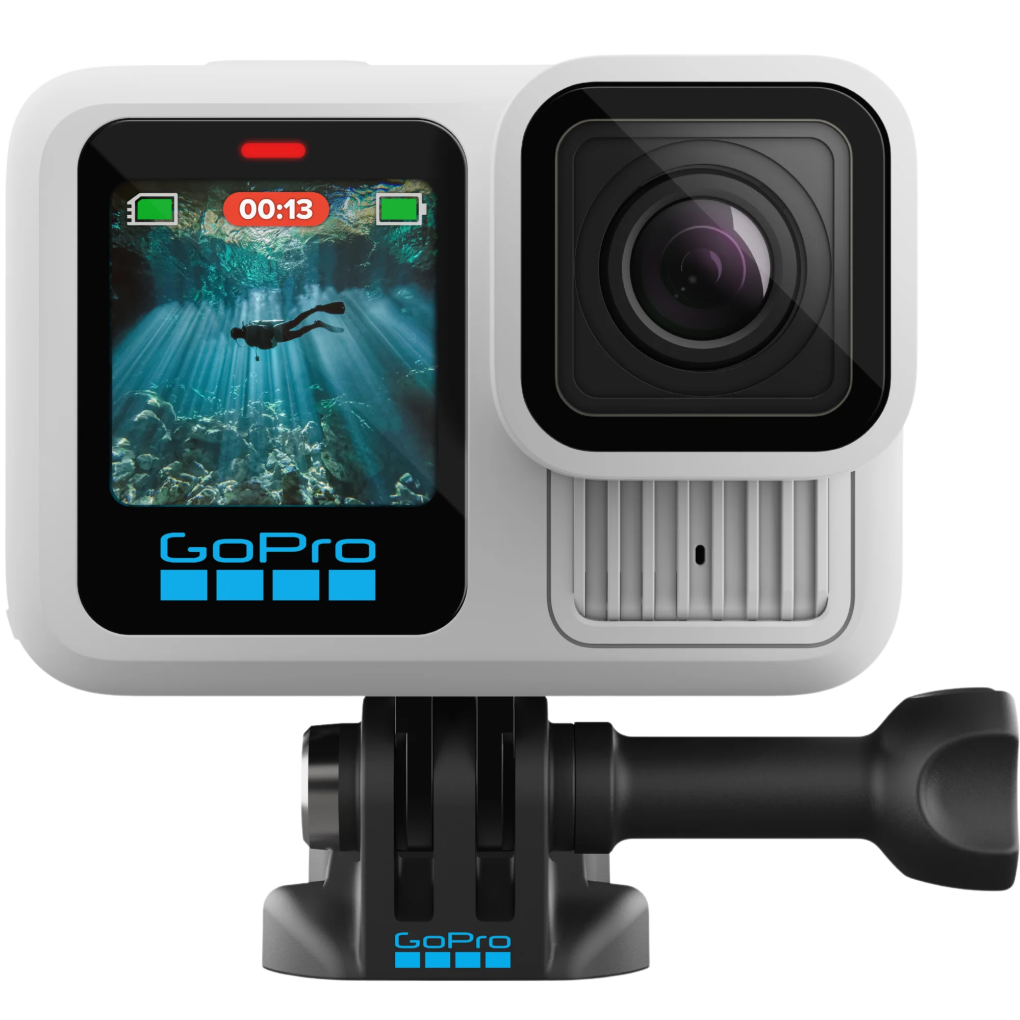מצלמת אקסטרים GoPro Hero 13 Black - צבע לבן שנתיים אחריות ע"י היבואן הרשמי בהוראת קבע