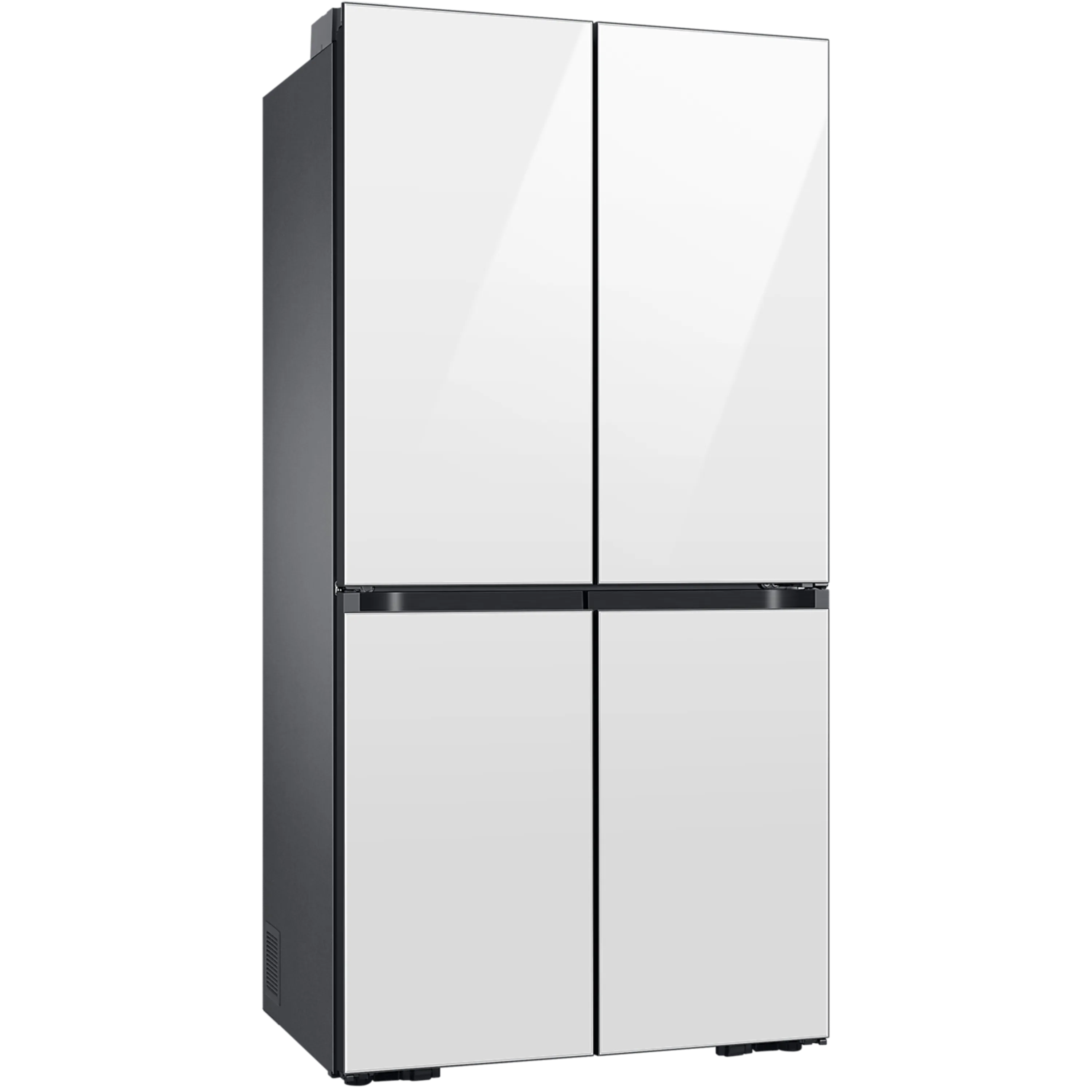 מקרר 4 דלתות 636 ליטר נטו Samsung BeSpoke RF70DB9125WH מהדרין - גימור זכוכית לבנה אחריות ע"י סמסונג ישראל בהוראת קבע