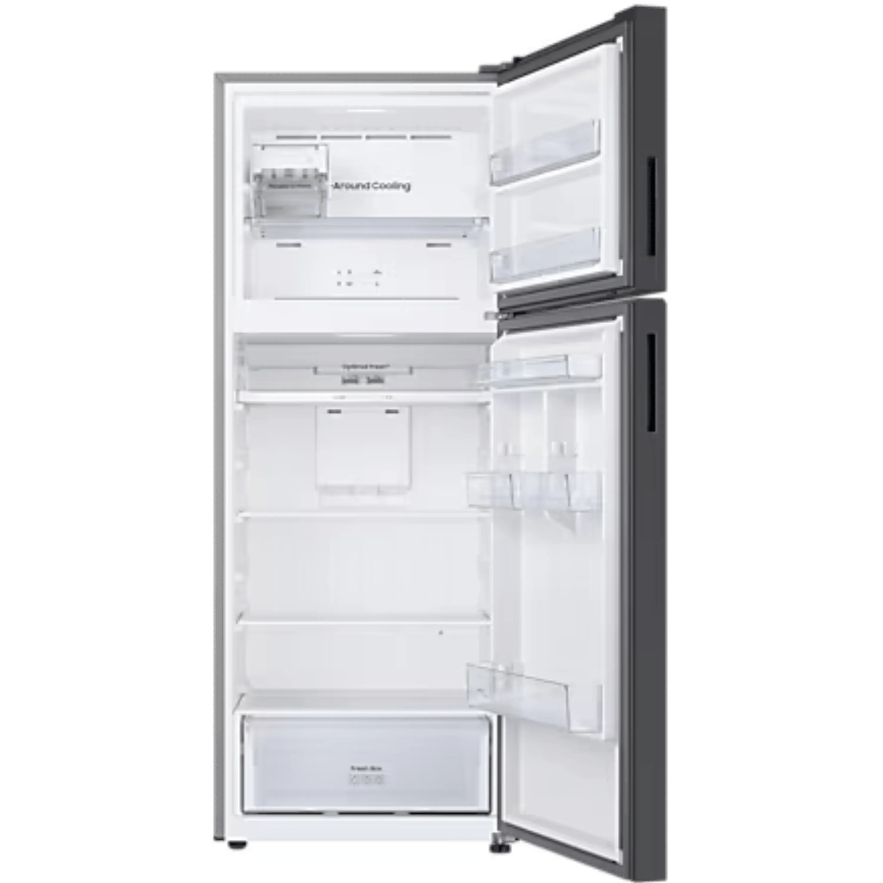מקרר מקפיא עליון 470 ליטר נטו Samsung BeSpoke RT48CB6626WH מהדרין - גימור זכוכית לבנה אחריות ע"י סמסונג ישראל בהוראת קבע