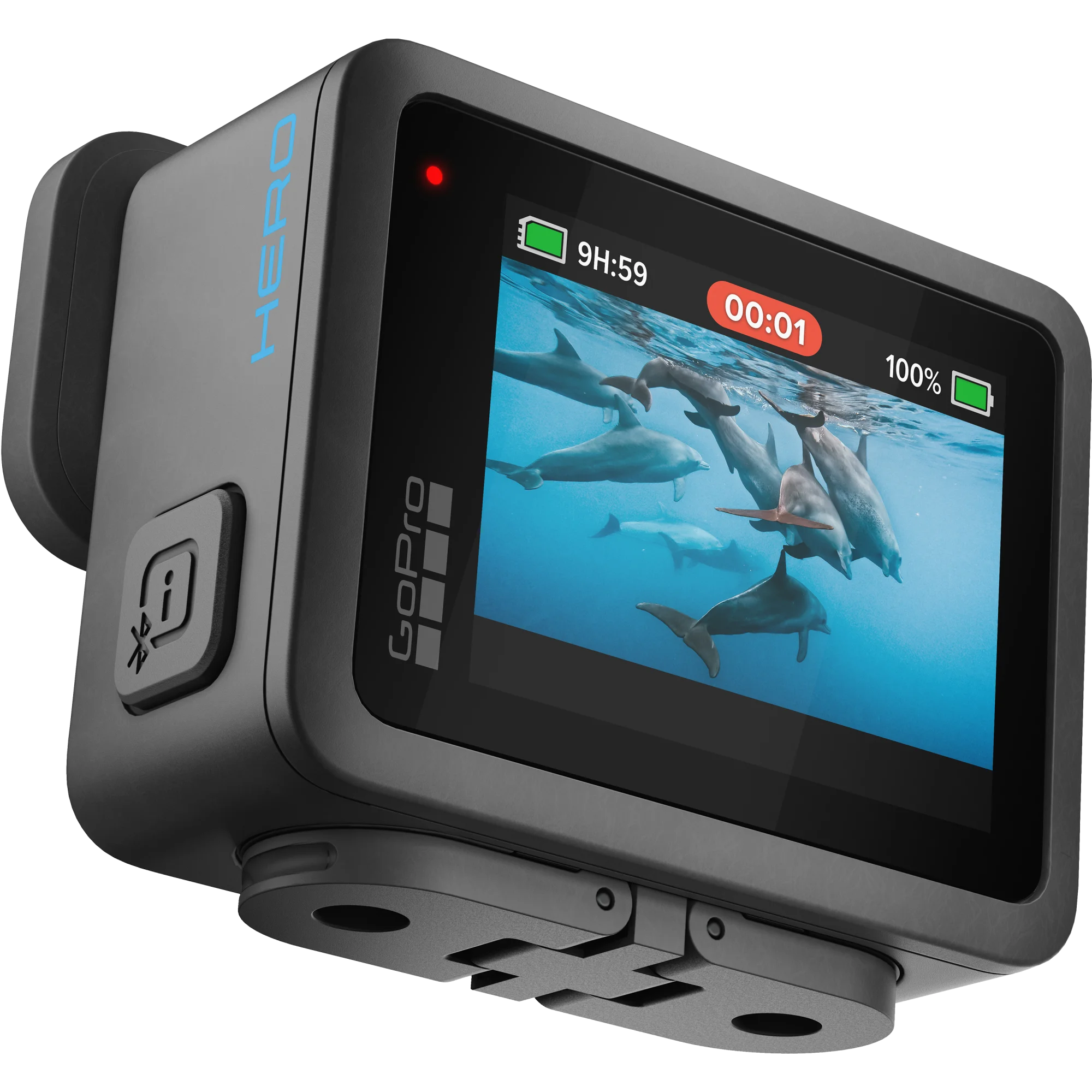 מצלמת אקסטרים קומפקטית GoPro Hero 4K - צבע שחור שנתיים אחריות ע"י היבואן הרשמי בהוראת קבע