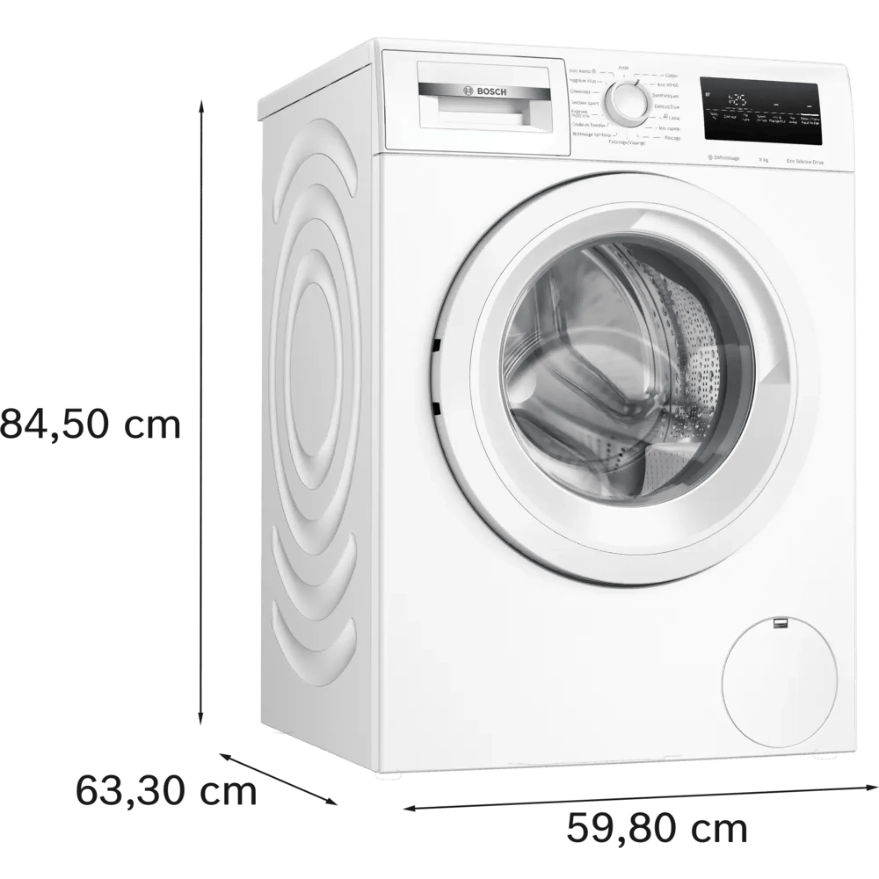 מכונת כביסה פתח קדמי 9 ק"ג Bosch WAN28209FR במהירות 1,400 סל"ד - גימור לבן אחריות ע"י היבואן הרשמי בהוראת קבע