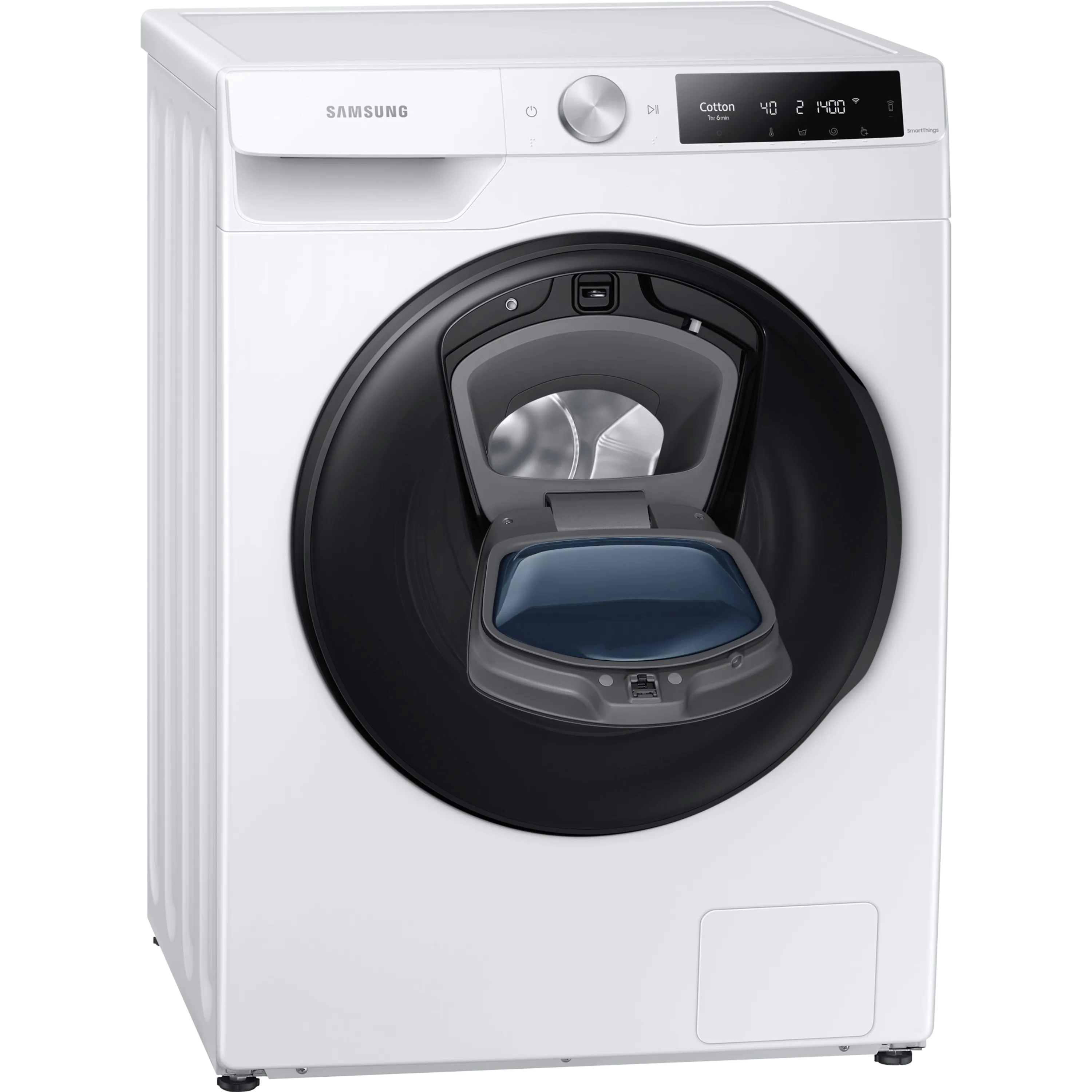מכונת כביסה פתח חזית 9 ק"ג משולבת מייבש 6 ק''ג Samsung Add Wash WD90T6542BE Eco Bubble במהירות 1400 סל"ד - צבע לבן אחריות ע"י סמסונג ישראל בהוראת קבע