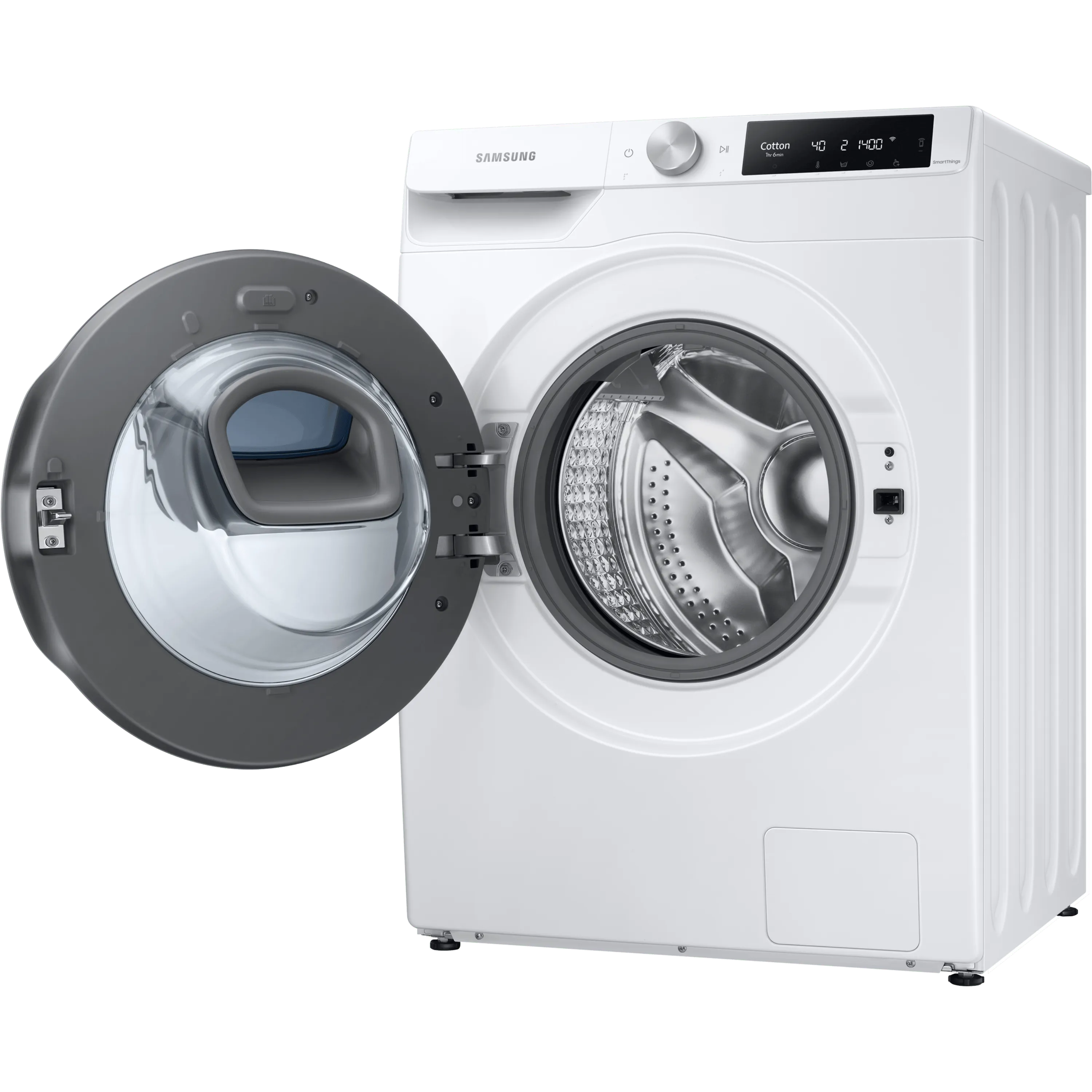 מכונת כביסה פתח חזית 9 ק"ג משולבת מייבש 6 ק''ג Samsung Add Wash WD90T6542BE Eco Bubble במהירות 1400 סל"ד - צבע לבן אחריות ע"י סמסונג ישראל בהוראת קבע