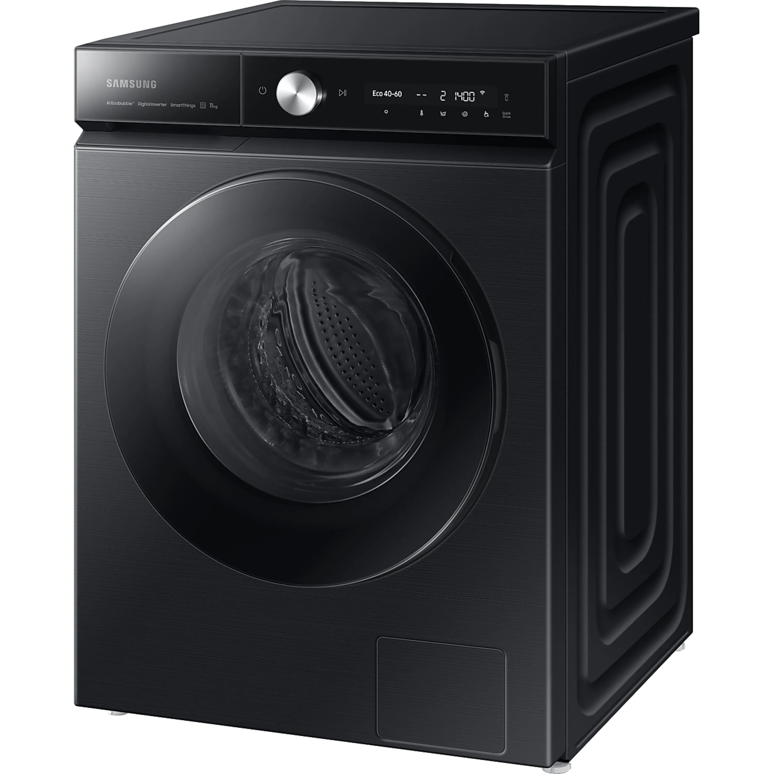 מכונת כביסה פתח חזית 11 ק"ג Samsung Bespoke WW11BB9445GB AI Eco Bubble במהירות 1400 סל"ד - צבע שחור בהוראת קבע