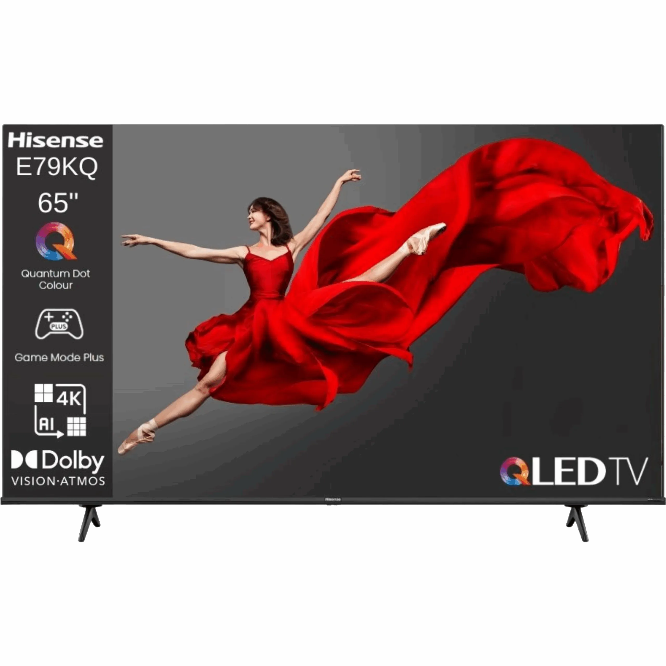 טלוויזיה חכמה Hisense 65" 65E79KQ Smart TV 4K QLED - אחריות ע"י היבואן הרשמי בהוראת קבע